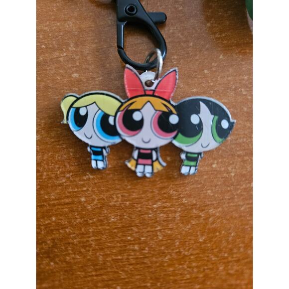 Popular Cartoon Network Classics The Power Puff Girls Characters Green Lanyard - Picture 2 of 6